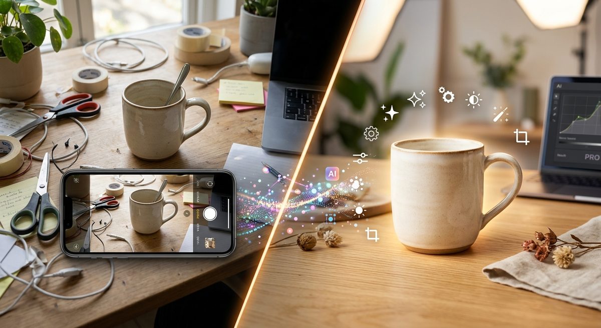 How to Turn iPhone Photos Into Professional Product Images With AI