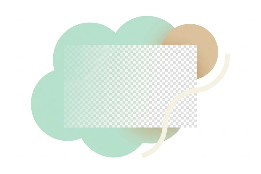 Abstract graphic representing background removal, transparent png and clean edges