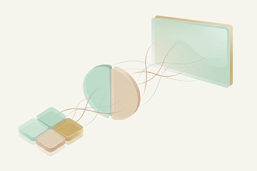 Abstract graphic representing image upscaling, ai upscaling and upscale 2x 4x