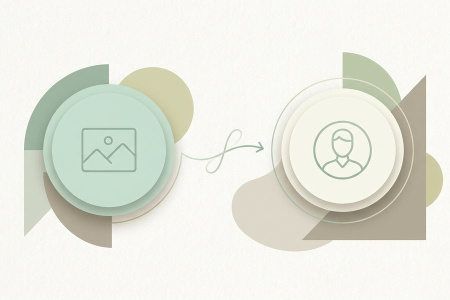 Editorial illustration explaining image to image: a simple guide