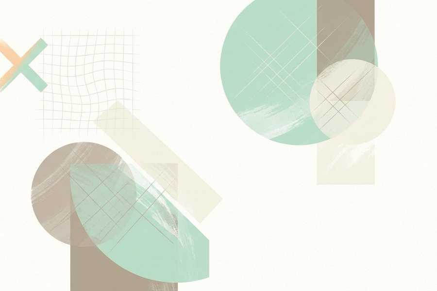 Abstract graphic representing negative prompts, exclude from image and ai image flaws