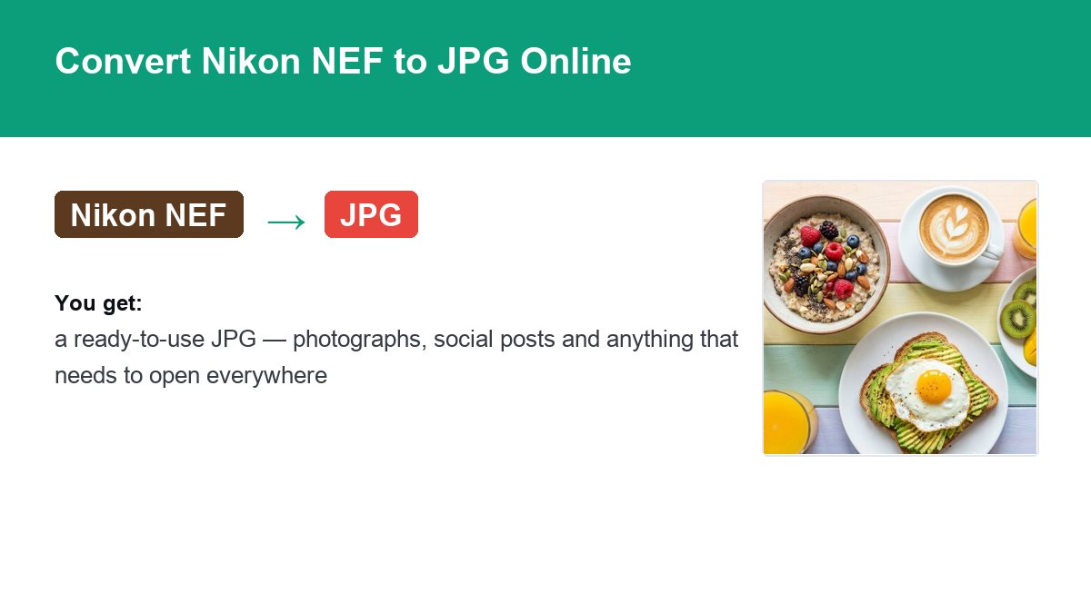 Converting Nikon NEF to JPG with img.now