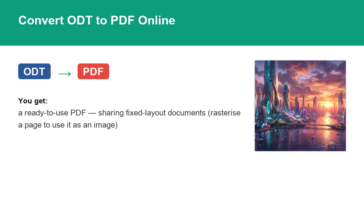 Converting ODT to PDF with img.now